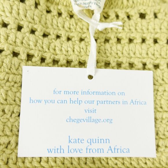 Kate Quinn Romper Infant Girl 18-24M Handmade Knit Green w/ Love From Africa NWT - Picture 6 of 8